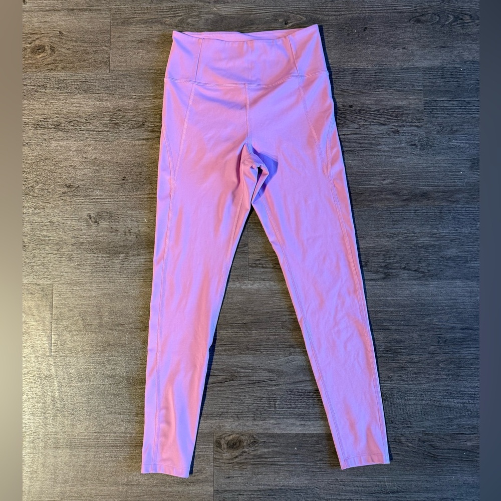 Girlfriend Collective Pinkish Purple High Rise Compressive Leggings in size M